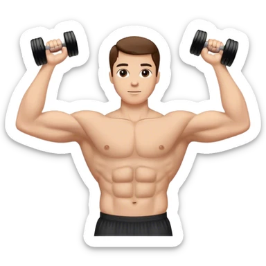 anterior deltoid dumbbell raise sticker