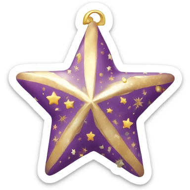 christmas decoration star sticker