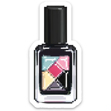 Nail polish bottle beauty item sticker
