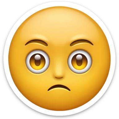 glare emoji, like not 😒 but like an actual glare  sticker