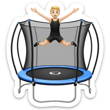 mini trampoline sticker