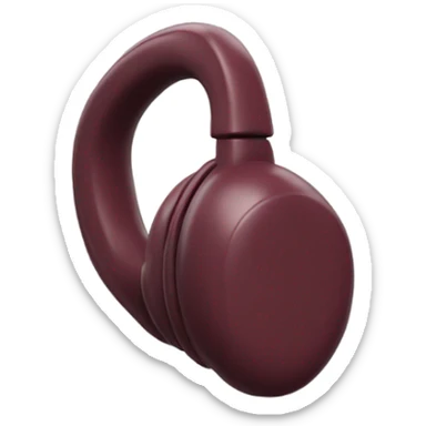 Maroon Ear Pods  sticker