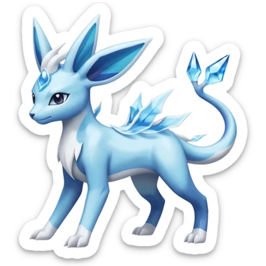 Primarina-Glaceon-Suicune-Amaura-Dialga-fusion sticker