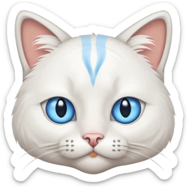 scratch cat from scratch.mit.edu,
he is very sad shedding 1 tear from his left eye sticker