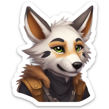 Edgy sharp anthro furry by Falvie, LiLaiRa, griffsnuff, AngieWolf sticker