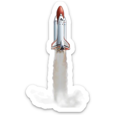 rocket launch sticker