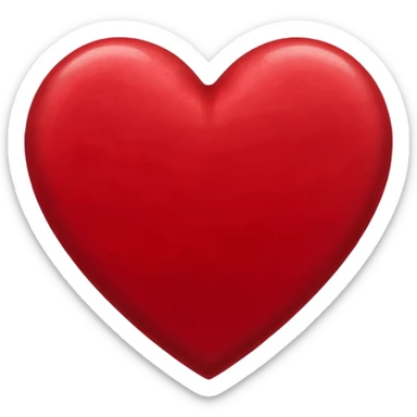 heart with a subtle velvet effect sticker