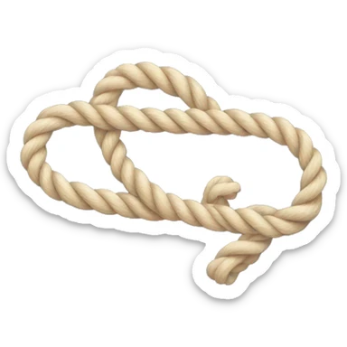 Rope with loop sticker