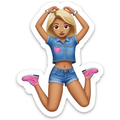 Girl twerking sticker