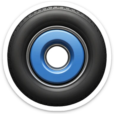 Logo from the word TireShop.ua, where the letter O should be replaced with a tire.  sticker
