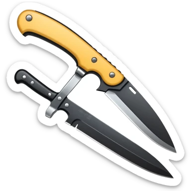 Emo knife sticker