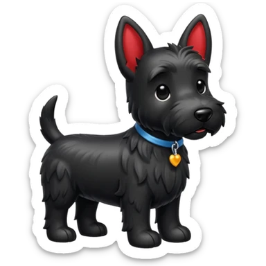 Scottie dog emoji sticker