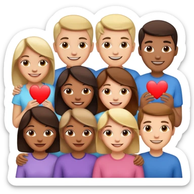 Gang sending love sticker