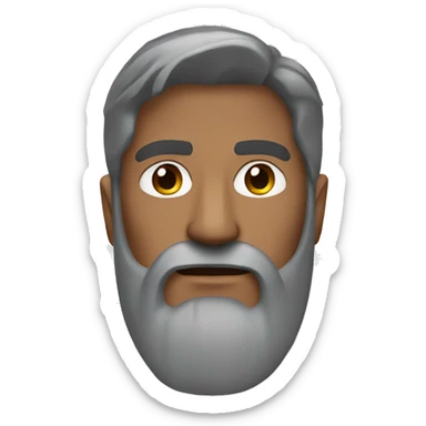 indian bearded man iron man mask sticker