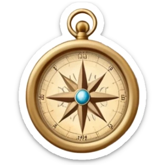 mundo, mapa, brújula sticker