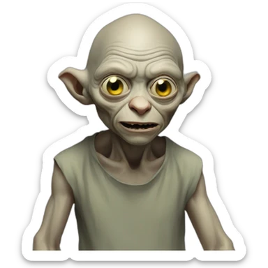 gollum hiphop sticker