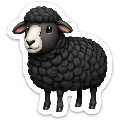 Black sheep sillouete  sticker