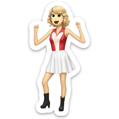 Taylor Swift singing eras tour  sticker
