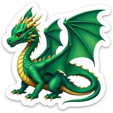 Dragon with wings sticker