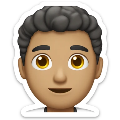 persona piel morena con documentos sticker