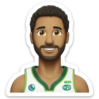 Marcio Santos 3 Franca basquete sticker