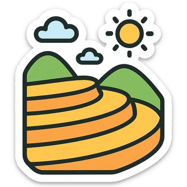 rice terraces sticker