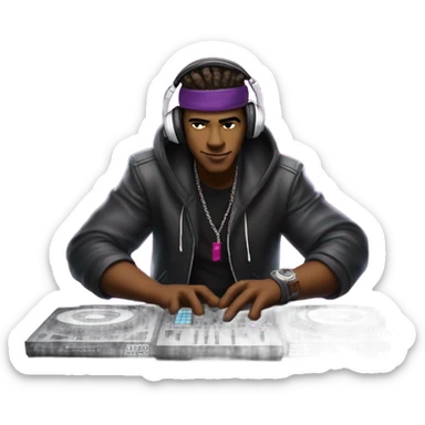 Gambit as a DJ sticker