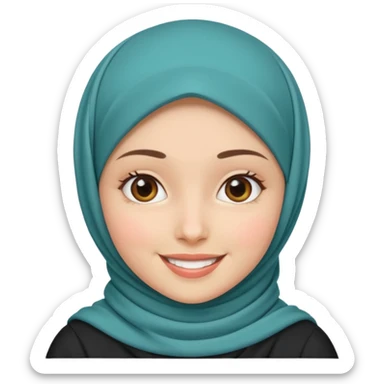 hijab girl sticker