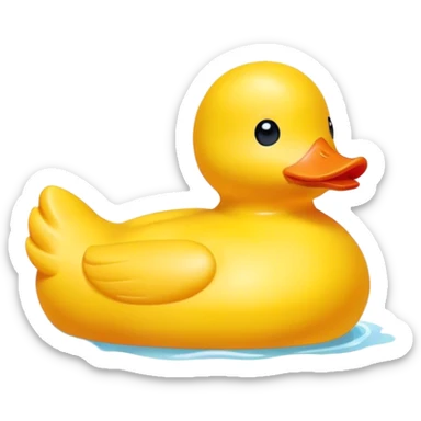 Rubber duckie sticker