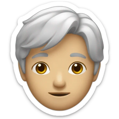 Une tête d'un gars sticker