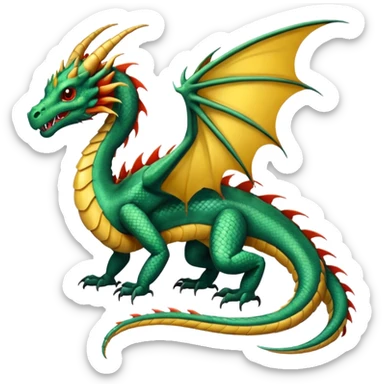 Fourth wing scorpiontail dragon  sticker
