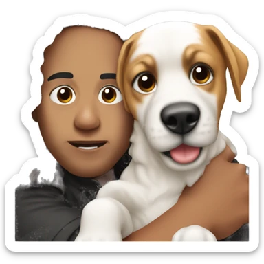 squeeze french youtuber with doggie down sticker