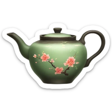 chinese tea pot sticker