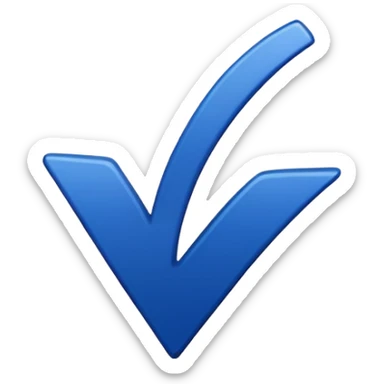 dark and minimalist blue aesthetic check mark sticker