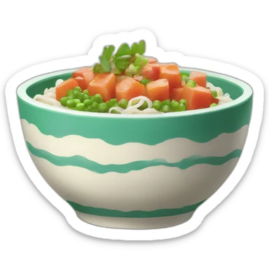Poke bowl sticker