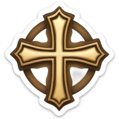catholic cross sticker