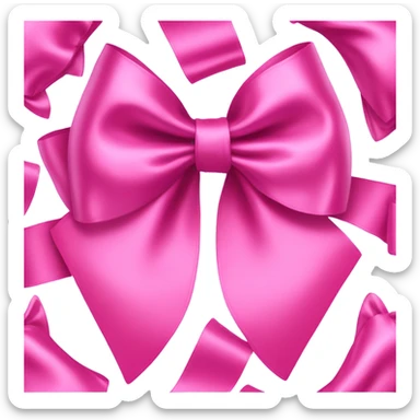 Pink bow  sticker