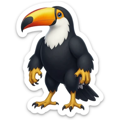 Toucan-Eagle-Gryphon-hybrid-animal-fantasy-creautre sticker