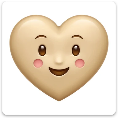 Please make a beige heart emoji which can i use in the text on IG sticker