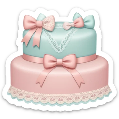 Coquette winter things vibe sticker