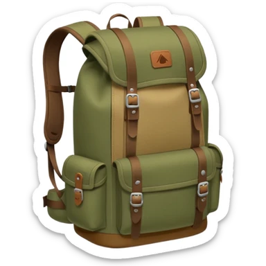 mountain backpack sticker