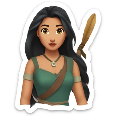 Pocahontas, Mulan, merida  sticker