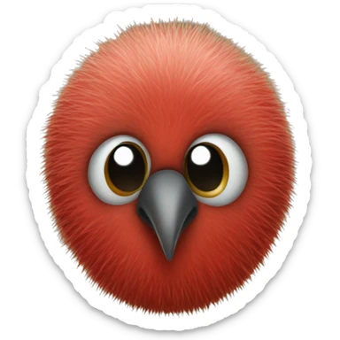 A red kiwi sticker