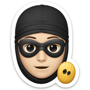 Samsung Emoji style (robber emoji) sticker