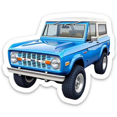 Ford Bronco - Ford (Model Year: 2021) (Iconic colour: Blue) sticker