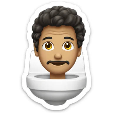 Michaël Jackson assis sur Toilette sticker