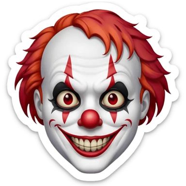 The clown from the movie IT sticker