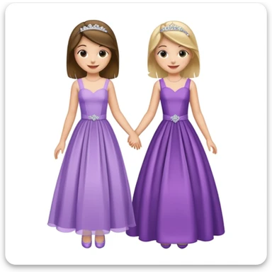 girls in a prom sticker