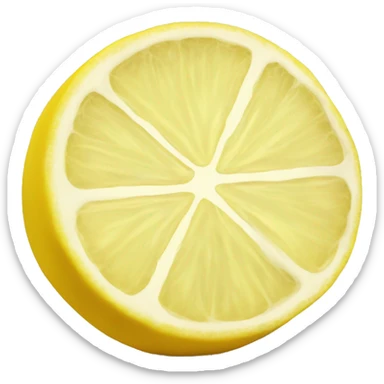 Lemon slice sticker
