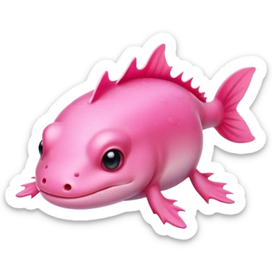 An Axolotl sticker